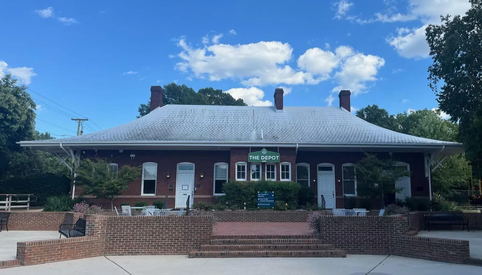 The Depot at 220 N. Salem St. in downtown Apex, where the Apex Farmers Market sets up every Saturday.