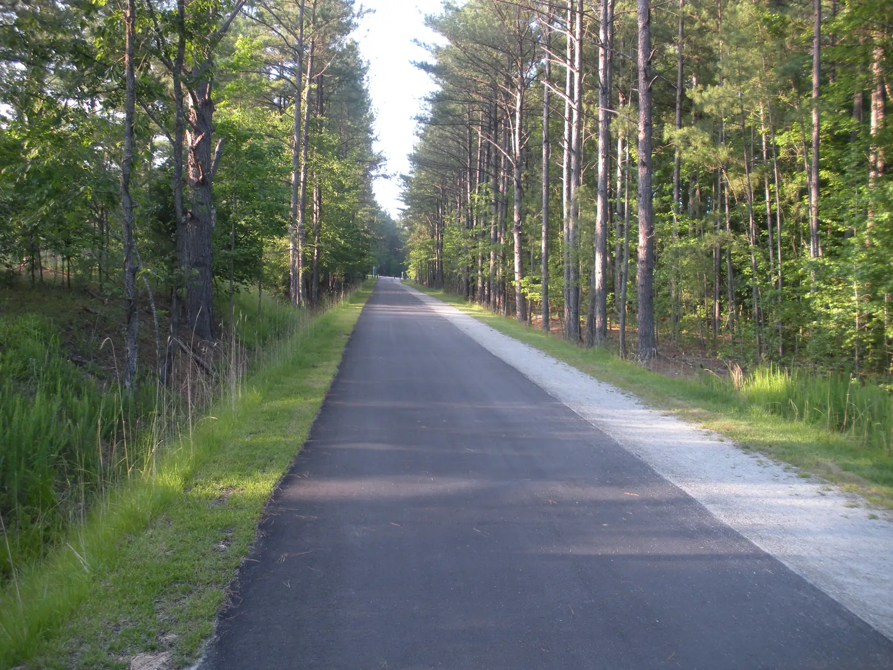 A section of the American Tobacco Trail in Chatham County, the trail the town's plan names as one of Buckhorn's borders