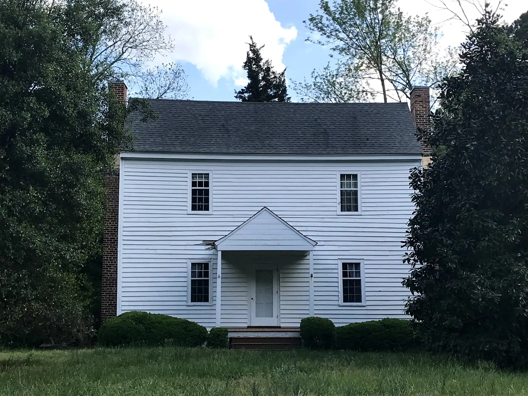 The Utley-Council House, a historic farmhouse about half a mile from Middle Creek High School at the southeast end of the Middle Creek area